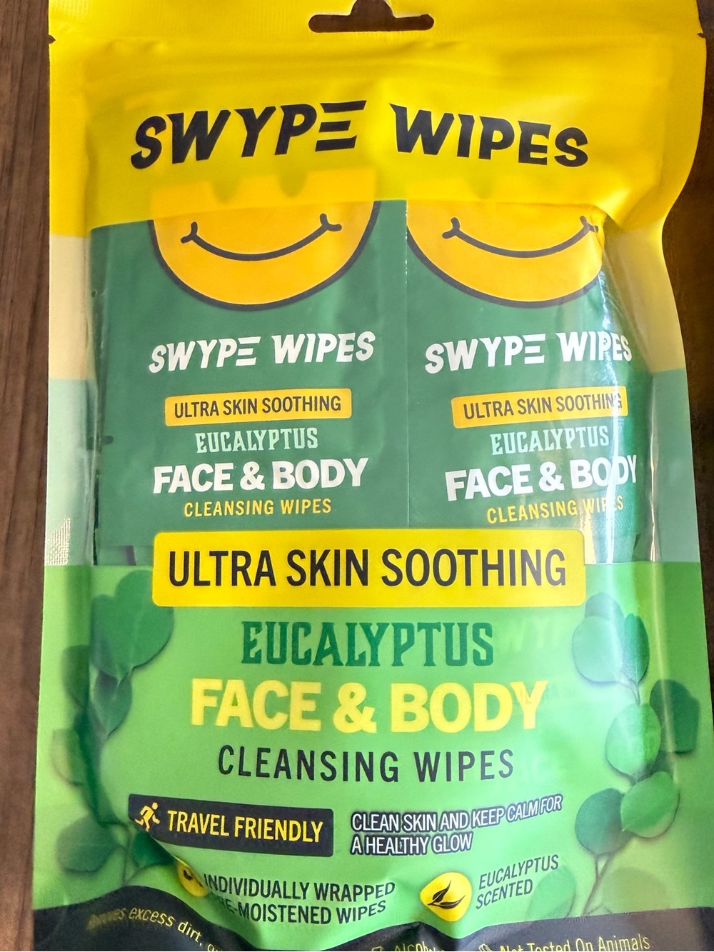 Eucalyptus Face & Body Cleansing Wipes - Green - Picture 2 of 16